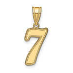 Load image into Gallery viewer, 14K Yellow Gold Polished Script Number 7 Pendant
