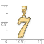 Load image into Gallery viewer, 14K Yellow Gold Polished Script Number 7 Pendant
