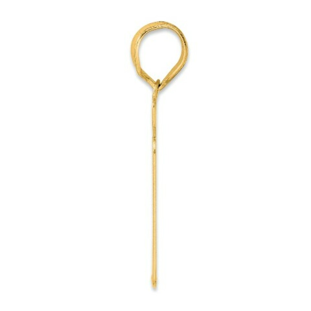 14K Yellow Gold Polished Script Number 11 Pendant