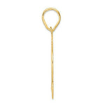 Load image into Gallery viewer, 14K Yellow Gold Polished Script Number 12 Pendant
