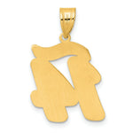 Load image into Gallery viewer, 14K Yellow Gold Polished Script Number 14 Pendant
