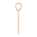 Load image into Gallery viewer, 14K Yellow Gold Polished Script Number 18 Pendant
