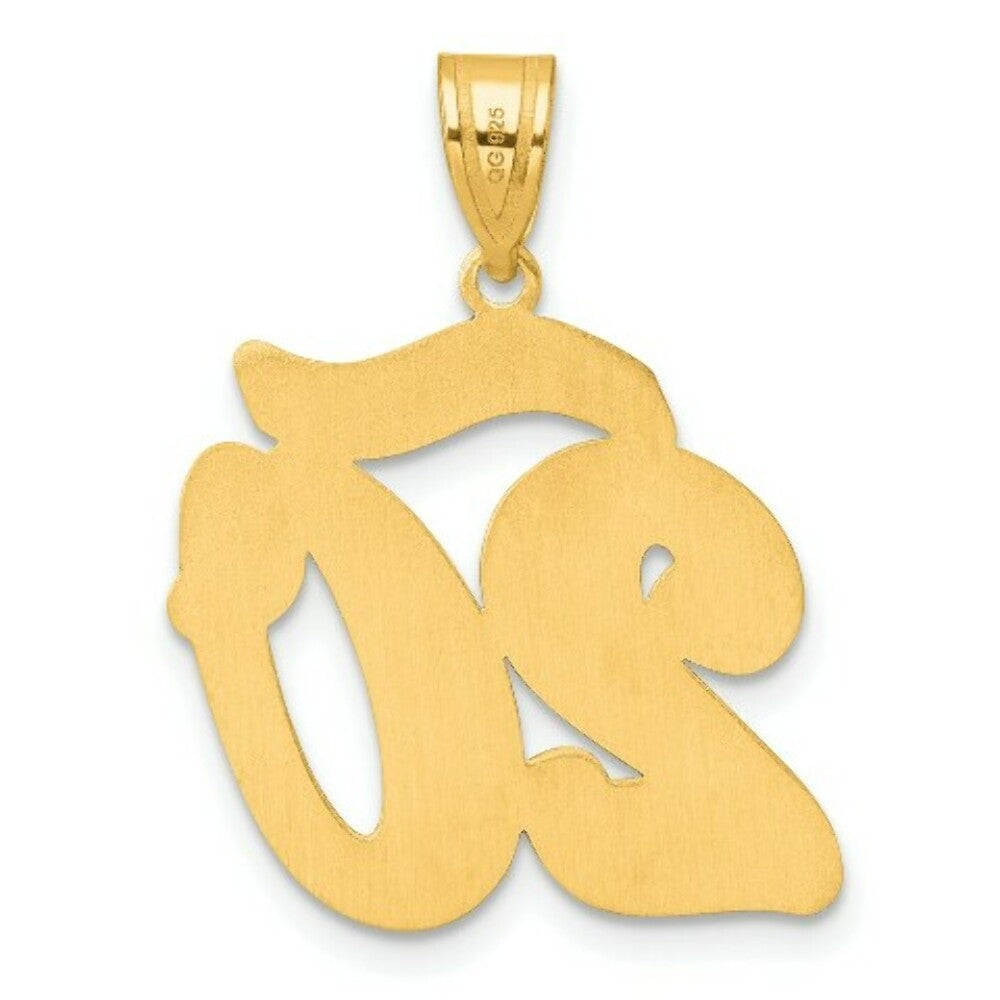 14K Yellow Gold Polished Script Number 20 Pendant