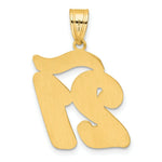 Load image into Gallery viewer, 14K Yellow Gold Polished Script Number 21 Pendant
