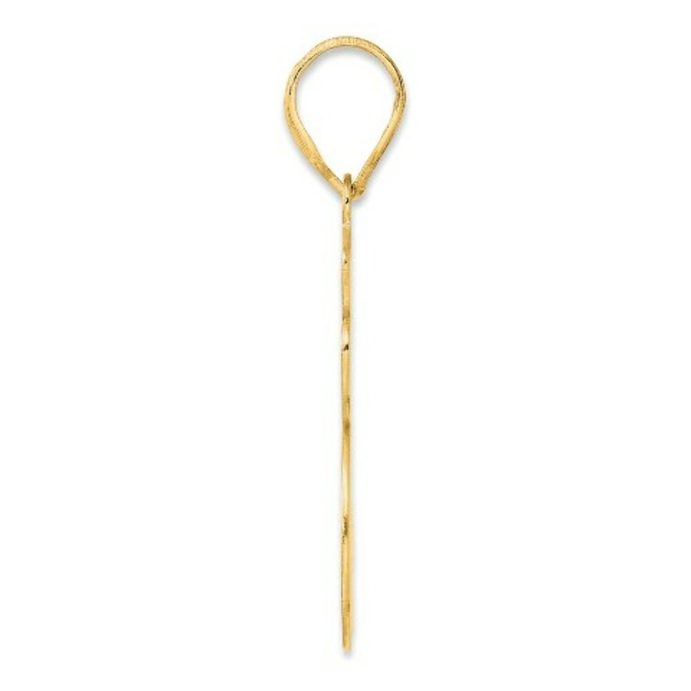 14K Yellow Gold Polished Script Number 25 Pendant