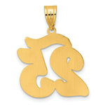 Load image into Gallery viewer, 14K Yellow Gold Polished Script Number 25 Pendant
