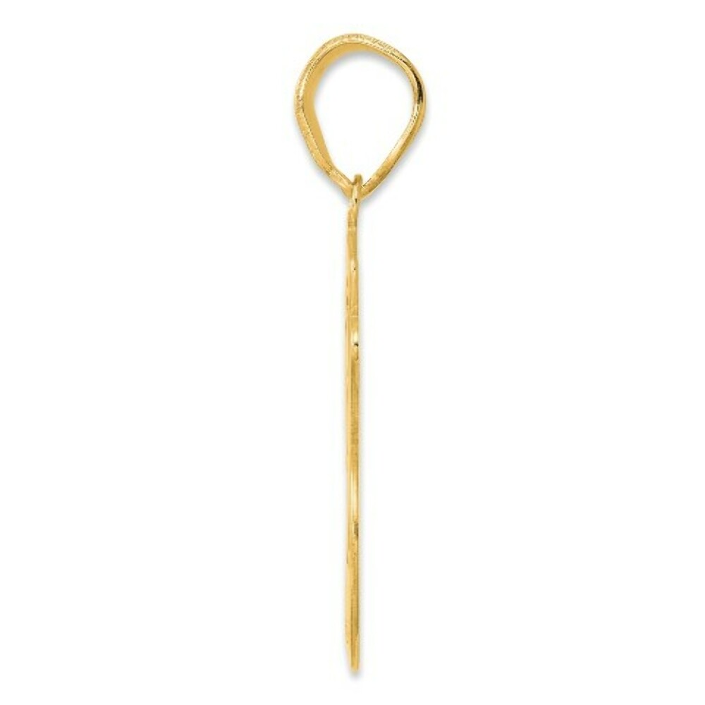 14K Yellow Gold Polished Script Number 26 Pendant