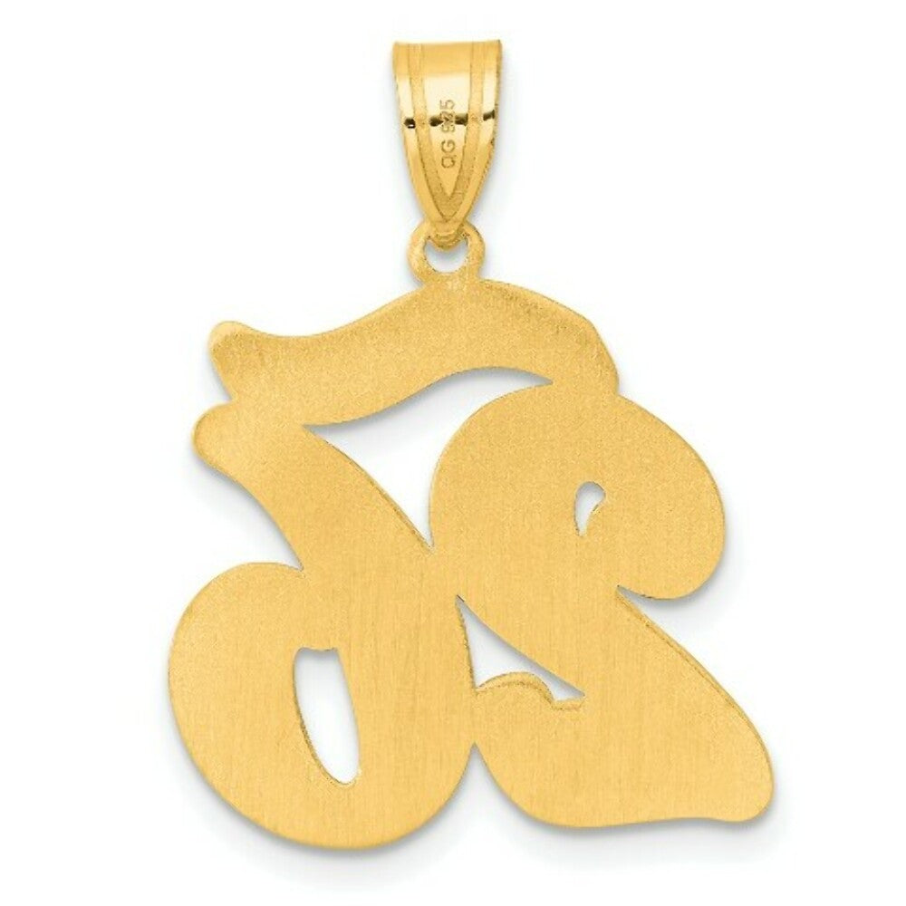 14K Yellow Gold Polished Script Number 26 Pendant