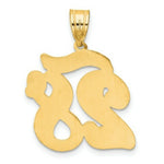 Load image into Gallery viewer, 14K Yellow Gold Polished Script Number 28 Pendant
