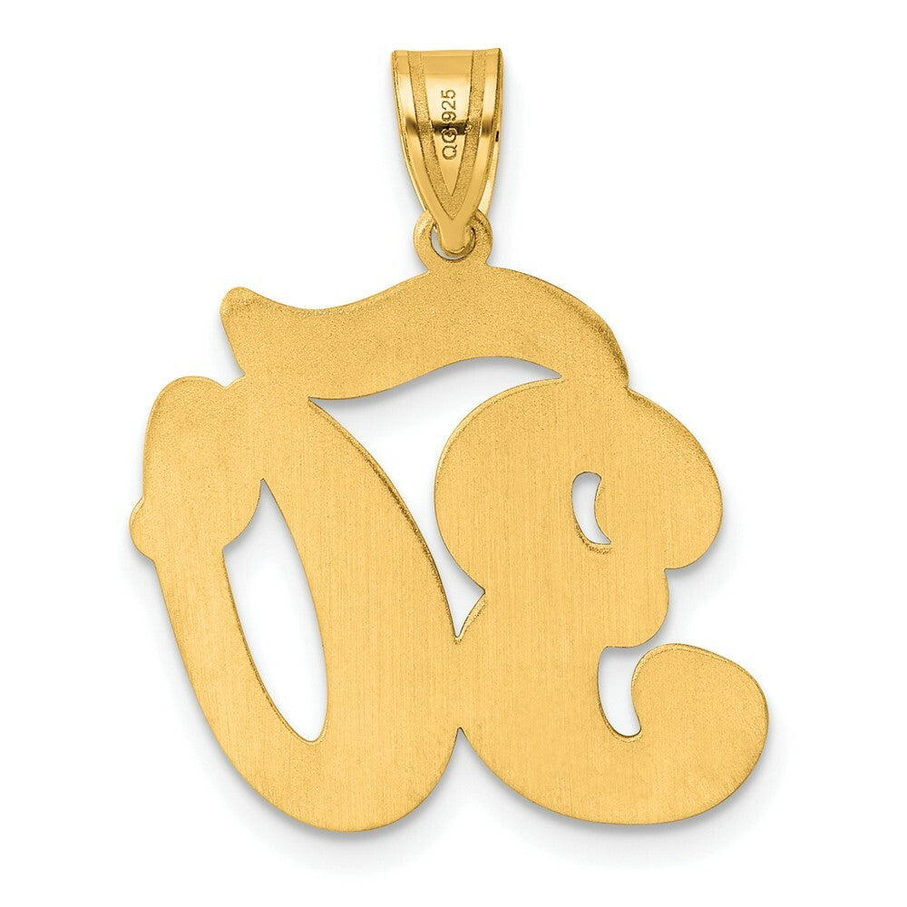 14K Yellow Gold Polished Script Number 30 Pendant