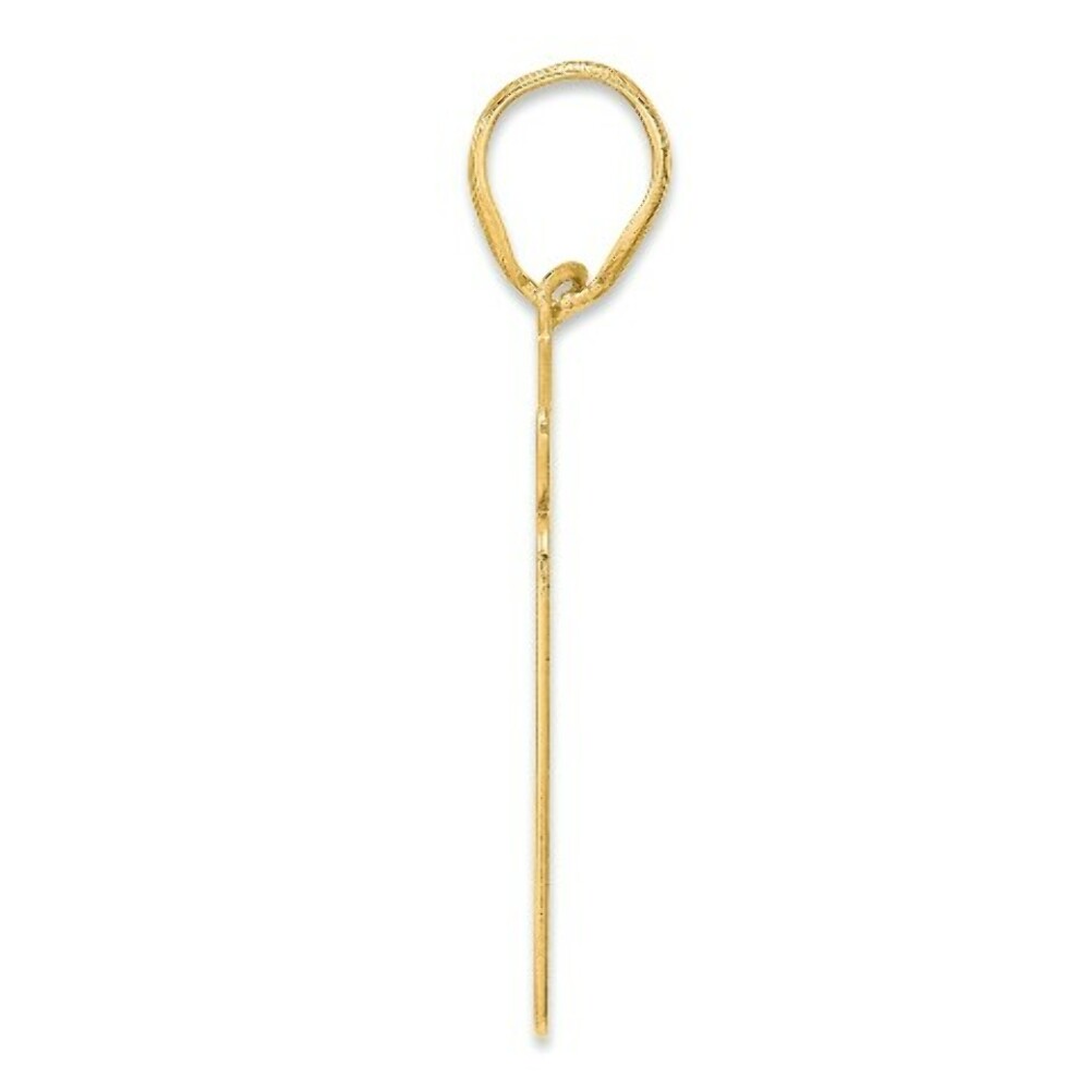 14K Yellow Gold Polished Script Number 31 Pendant