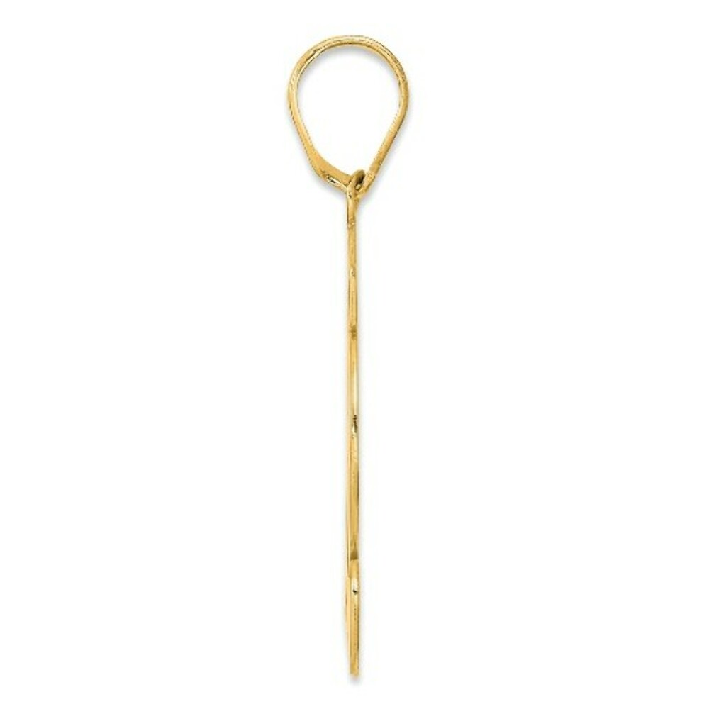 14K Yellow Gold Polished Script Number 32 Pendant