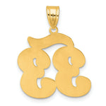 Load image into Gallery viewer, 14K Yellow Gold Polished Script Number 33 Pendant

