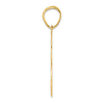 Load image into Gallery viewer, 14K Yellow Gold Polished Script Number 35 Pendant
