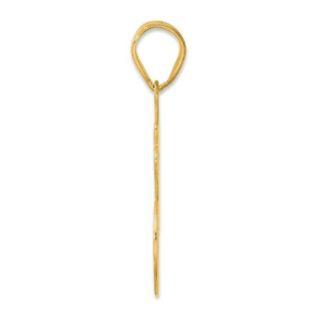 14K Yellow Gold Polished Script Number 36 Pendant