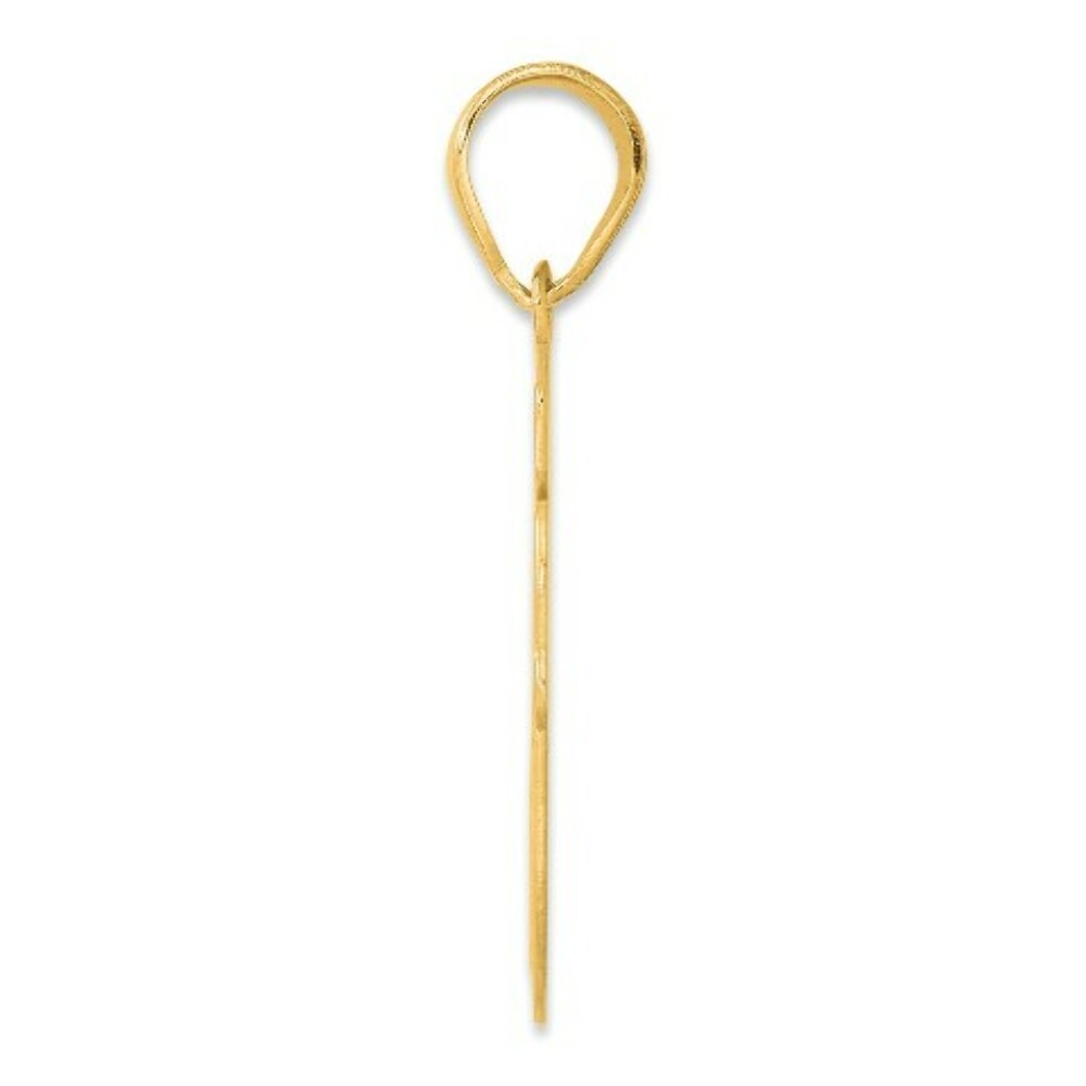 14K Yellow Gold Polished Script Number 40 Pendant