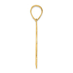 Load image into Gallery viewer, 14K Yellow Gold Polished Script Number 42 Pendant
