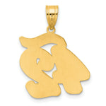 Load image into Gallery viewer, 14K Yellow Gold Polished Script Number 42 Pendant
