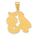 Load image into Gallery viewer, 14K Yellow Gold Polished Script Number 43 Pendant
