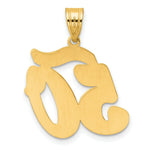 Load image into Gallery viewer, 14K Yellow Gold Polished Script Number 50 Pendant
