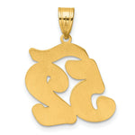 Load image into Gallery viewer, 14K Yellow Gold Polished Script Number 52 Pendant
