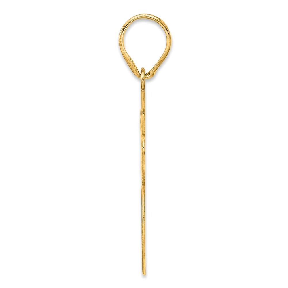14K Yellow Gold Polished Script Number 56 Pendant
