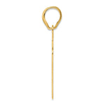 Load image into Gallery viewer, 14K Yellow Gold Polished Script Number 57 Pendant
