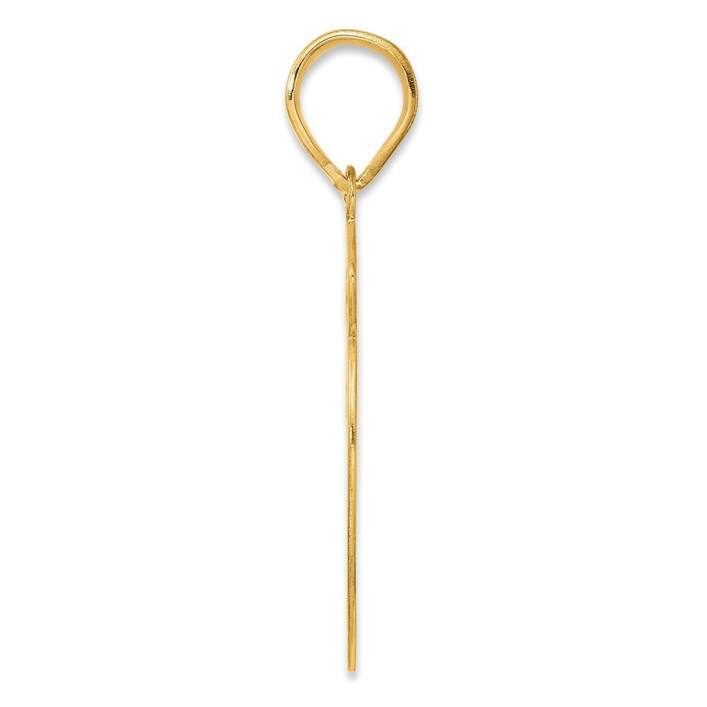 14K Yellow Gold Polished Script Number 59 Pendant