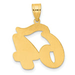 Load image into Gallery viewer, 14K Yellow Gold Polished Script Number 64 Pendant
