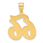 Load image into Gallery viewer, 14K Yellow Gold Polished Script Number 66 Pendant
