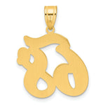 Load image into Gallery viewer, 14K Yellow Gold Polished Script Number 68 Pendant
