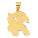 Load image into Gallery viewer, 14K Yellow Gold Polished Script Number 74 Pendant
