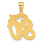 Load image into Gallery viewer, 14K Yellow Gold Polished Script Number 80 Pendant
