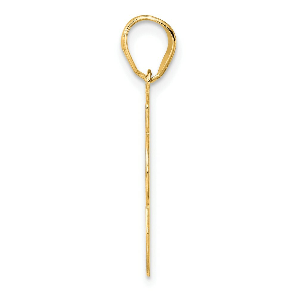 14K Yellow Gold Polished Script Number 83 Pendant