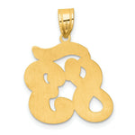 Load image into Gallery viewer, 14K Yellow Gold Polished Script Number 83 Pendant
