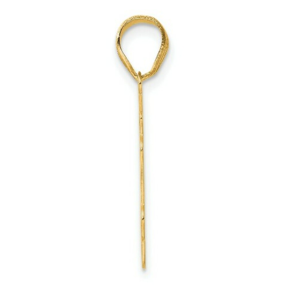 14K Yellow Gold Polished Script Number 84 Pendant