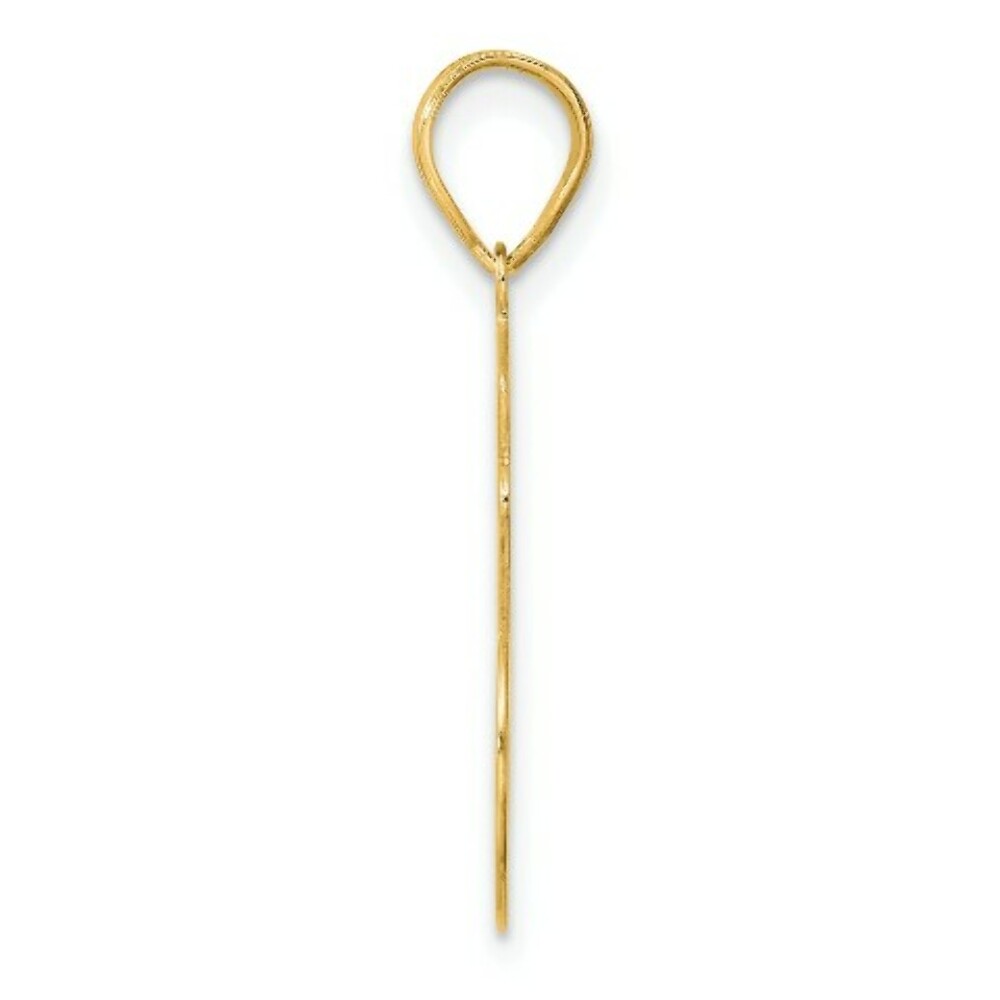 14K Yellow Gold Polished Script Number 86 Pendant