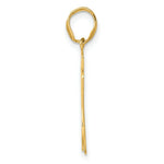 Load image into Gallery viewer, 14K Yellow Gold Polished Script Number 87 Pendant
