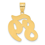 Load image into Gallery viewer, 14K Yellow Gold Polished Script Number 89 Pendant
