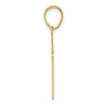 Load image into Gallery viewer, 14K Yellow Gold Polished Script Number 91 Pendant
