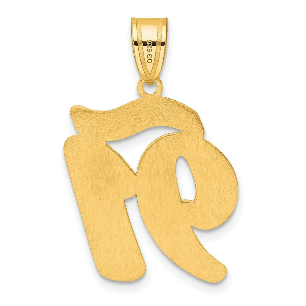 14K Yellow Gold Polished Script Number 91 Pendant