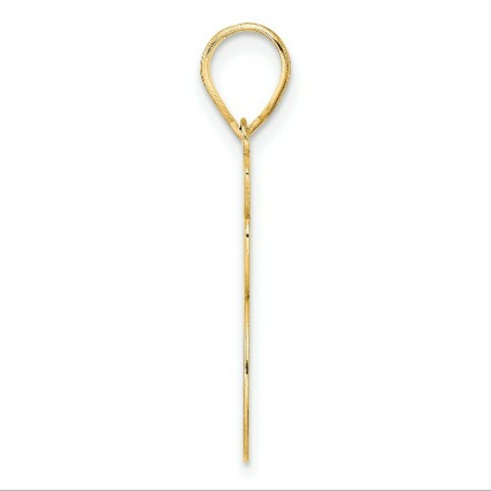 14K Yellow Gold Polished Script Number 95 Pendant