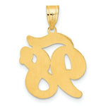 Load image into Gallery viewer, 14K Yellow Gold Polished Script Number 98 Pendant
