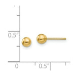 Load image into Gallery viewer, 14K Yellow Gold Madi K Polished 4mm Ball Post Earrings
