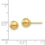 Load image into Gallery viewer, 14K Yellow Gold Madi K Polished 6mm Ball Post Earrings
