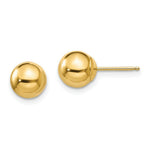 Load image into Gallery viewer, 14K Yellow Gold Madi K Polished 7mm Ball Post Earrings
