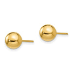 Load image into Gallery viewer, 14K Yellow Gold Madi K Polished 7mm Ball Post Earrings
