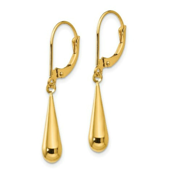 14K Yellow Gold Madi K Tear Drop Dangle Earrings