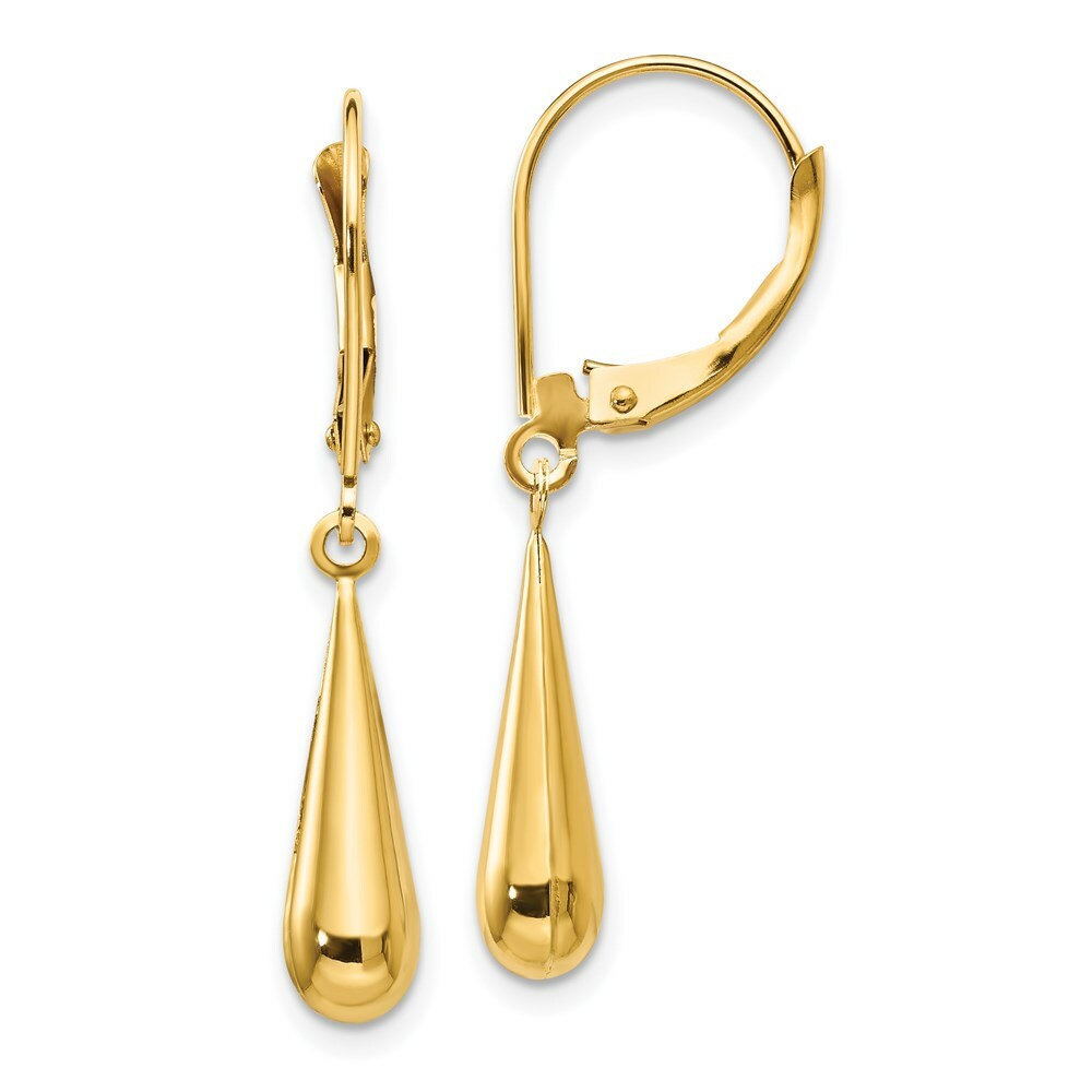 14K Yellow Gold Madi K Tear Drop Dangle Earrings