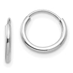 Load image into Gallery viewer, 14k White Gold Madi K 3-Pair Set - Endless Hoop Earrings
